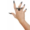 Bague gothique chauve-souris Halloween adulte