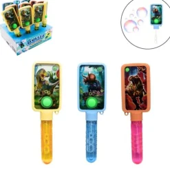 Baguette à bulles de savon avec jeu de patience - Dinosaure - 30 ml - Modèle Aléatoire