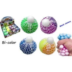 Balle Cervelle Squeeze Bi-Color - 6 cm - Couleur Aléatoire