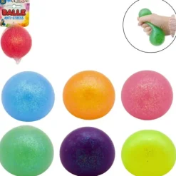 Balle Pailletée Anti-Stress - 7 cm - Couleur Aléatoire