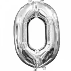Ballon à Air - Chiffre "0" - Argent