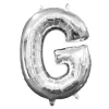 Ballon à air Lettre "G" - Argenté