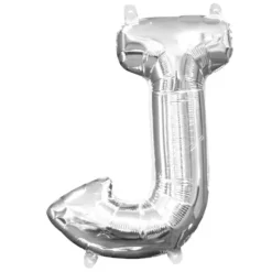 Ballon à air Lettre "J" - Argenté