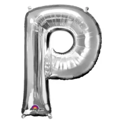 Ballon à air Lettre "P" - Argenté