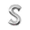 Ballon à air Lettre "S" - Argenté