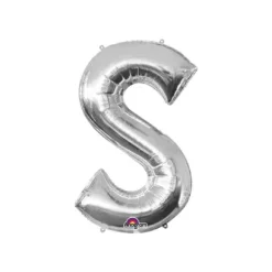 Ballon à air Lettre "S" - Argenté