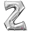 Ballon à air Lettre "Z" - Argenté