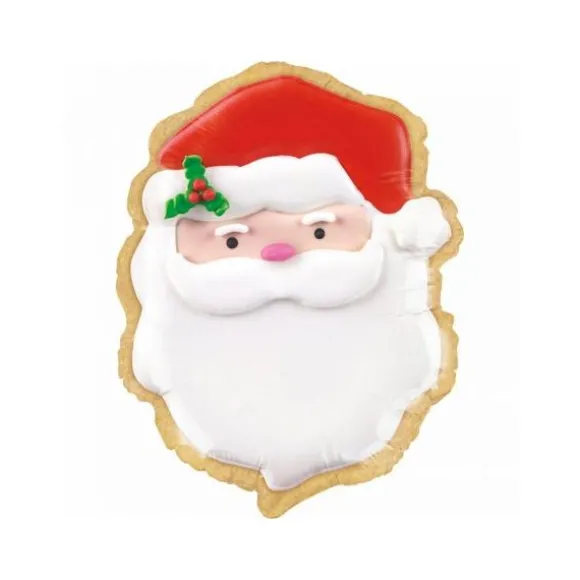 Ballon Aluminium à forme - Tête du Père Noël