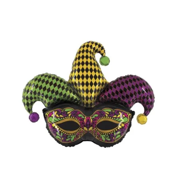 Ballon Aluminium Masque de Bouffon