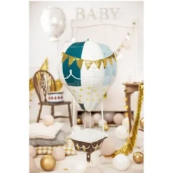 Ballon 4D en aluminium - Montgolfière - 40 x 86 cm