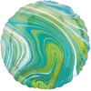 Ballon en aluminium arrondi - Marbre - 43 cm - Couleur au choix