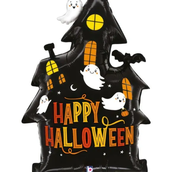 Ballon en aluminium d'Halloween - Maison hantée - 53 x 80 cm