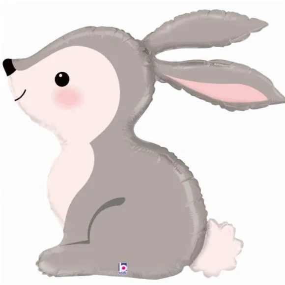 Ballon en aluminium Lapin - 91 cm