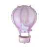 Ballon en aluminium - Montgolfière avec Licorne - 80 cm