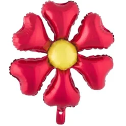 1 Ballon Fleur Rouge