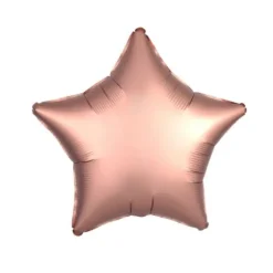 Ballon Hélium Etoile Satiné Rose Cuivré