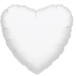 Ballon Hélium Géant Cœur - Blanc