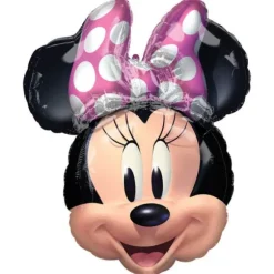 Ballon Hélium Supershape Tête de Minnie Mouse - 66 cm