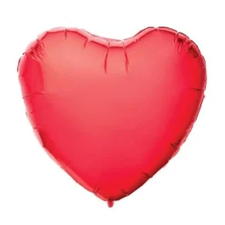 Ballon Métallique - Cœur Rouge