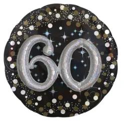 Ballon Métallique Hélium - 60 ans