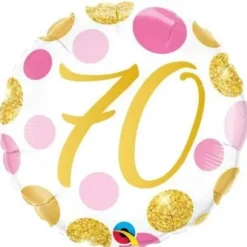Ballon métallisé 46 cm ⌀ - 70 ans