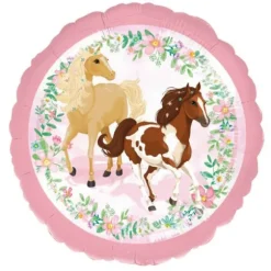 Ballon Rond - 43 cm - Collection Beaux Chevaux