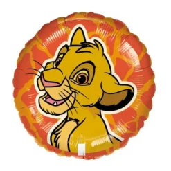 Ballon rond en aluminium - Simba - Le Roi Lion - 43 cm