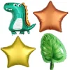 4 Ballons aluminium Thème Dinosaure
