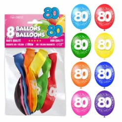 Ballons de Baudruche Anniversaire 80 ans
