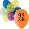 10 Ballons de Baudruche Anniversaire 95 ans