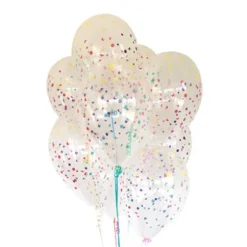 8 Ballons de baudruche à "confettis"