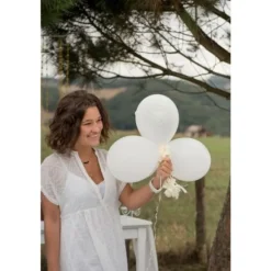 8 Ballons de Baudruche "Just Married" - Or