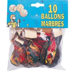 10 Ballons de baudruche - Marbrés