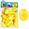 25 Ballons de baudruche métallisés - Jaune