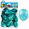 25 Ballons de baudruche métallisés - Bleu Ciel
