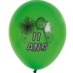 10 Ballons de Baudruche multicolore  11 ans