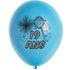 10 Ballons de Baudruche multicolore  19 ans