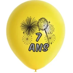 10 Ballons de Baudruche multicolore 7 ans