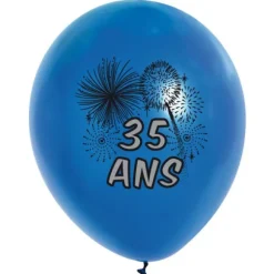 10 Ballons de Baudruche multicolore  35 ans