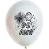 10 Ballons de Baudruche multicolore  55 ans
