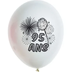 10 Ballons de Baudruche multicolore  55 ans
