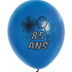 10 Ballons de Baudruche multicolore  85 ans