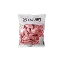 50 Ballons de 30 cm métalliques - Couleur au Choix