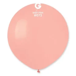 10 Ballons en latex - 48 cm - Couleur Rose Bébé