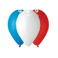 50 Ballons en latex - 30 cm - Couleur Tricolore