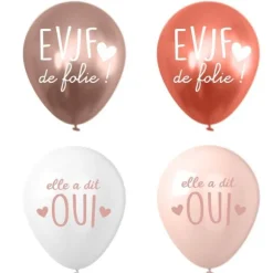 8 ballons en latex - Diamètre 30 cm - Collection EVJF Party