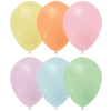 10 ballons en latex - Diamètre 25 cm - Tons Pastel
