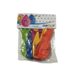 10 Ballons "Joyeux Anniversaire" - 30 cm - Couleurs Assorties