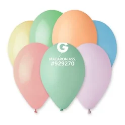 12 Ballons Macaron - 30 cm - Couleurs Assorties