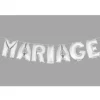 7 Ballons métallisés "Mariage" - Argent